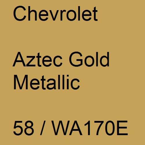 Chevrolet, Aztec Gold Metallic, 58 / WA170E.